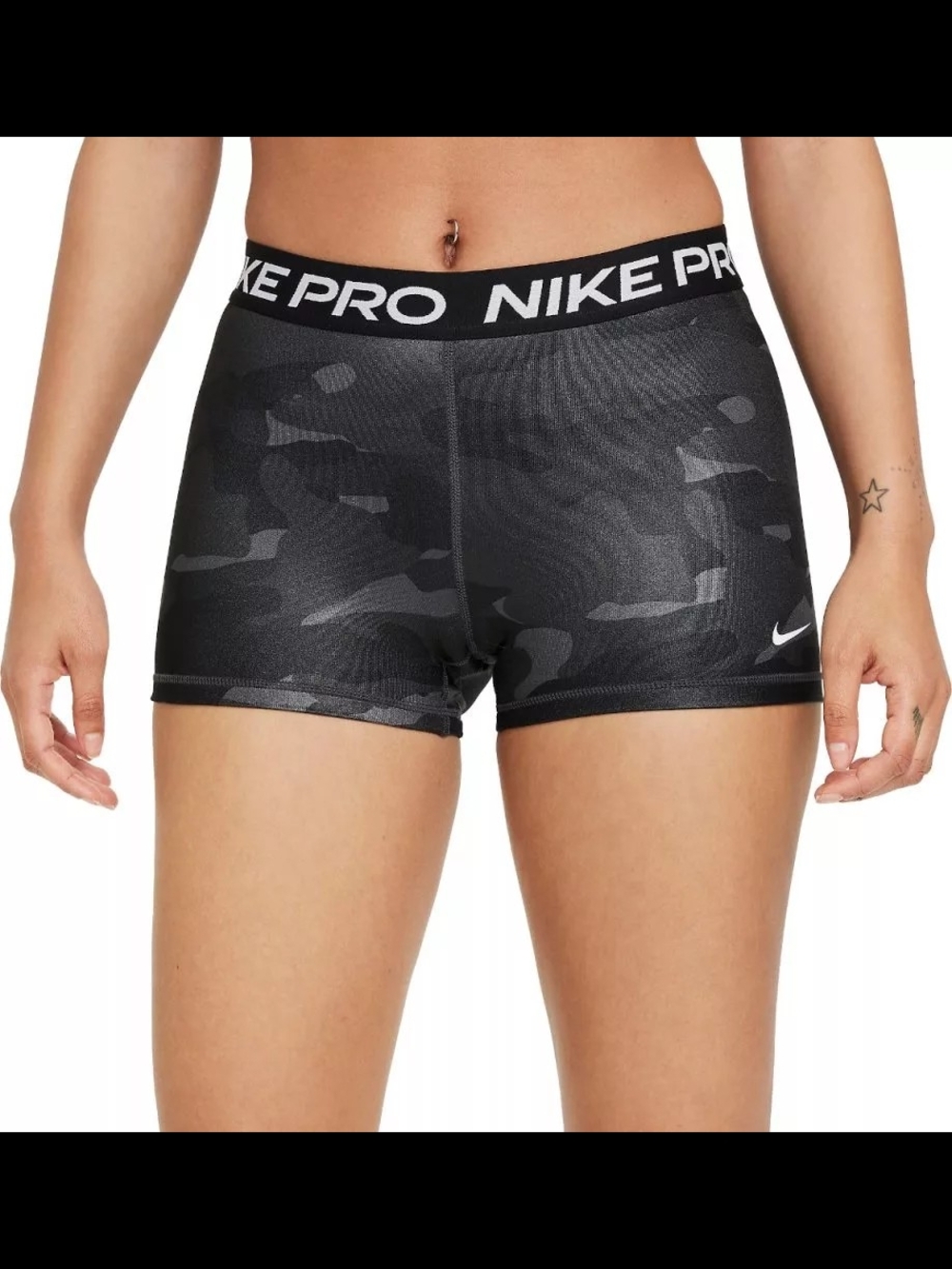Nike Pro Women's Black Camo Bike Shorts